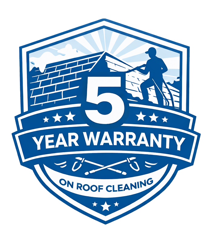 roof cleaning 5 year warranty